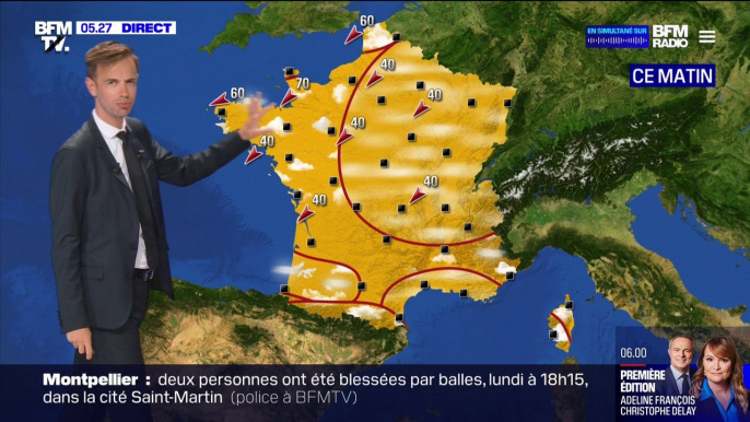 Des températures élevées ce mardi, peu de nuages dans le nord du pays mais encore quelques orages attendus dans le sud