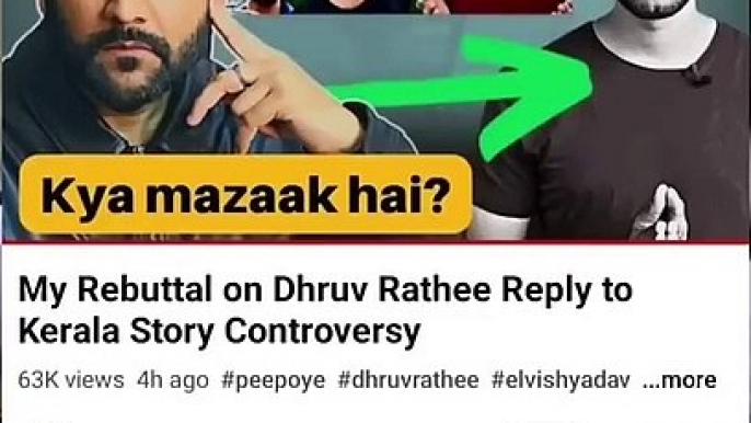 YouTubers React to Dhruy Rathee Vs Elvish Yadav Controversy!| Elvish Yadav Dhruv Rathee #shorts