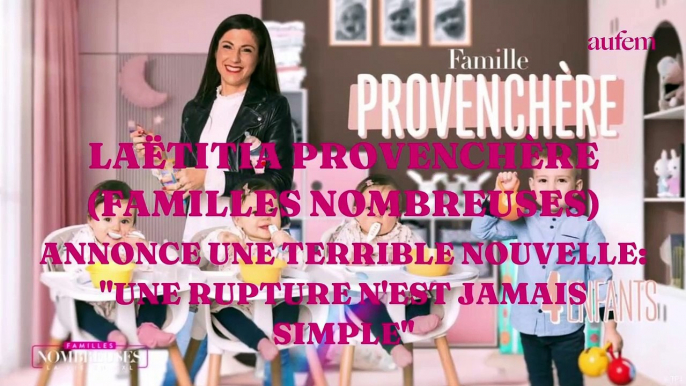 Laëtitia Provenchère (Familles nombreuses) annonce une terrible nouvelle : "Une rupture n'est jamais simple"