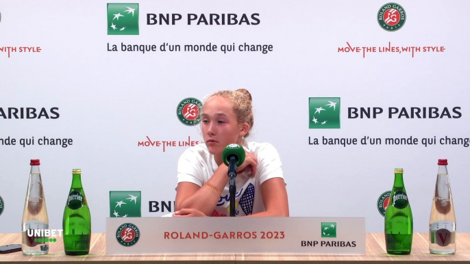 Roland-Garros 2023 - Mirra Andreeva on his gesture of humor : "It was stupid"