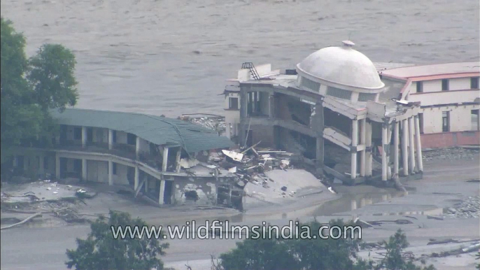 Devastated SSB in Srinagar_ Uttarakhand Floods