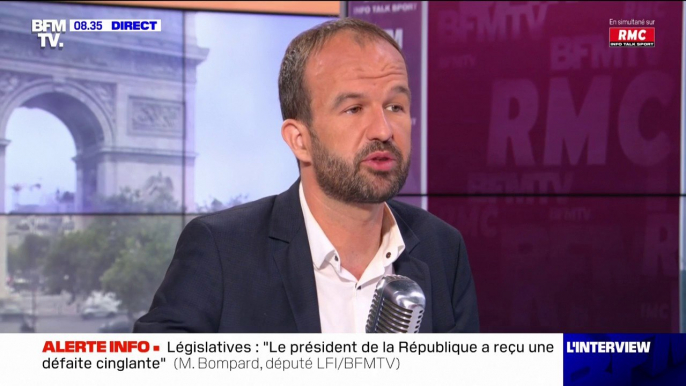 Manuel Bompard, député Nupes-LFI: "Le président de la République a reçu une défaite cinglante"