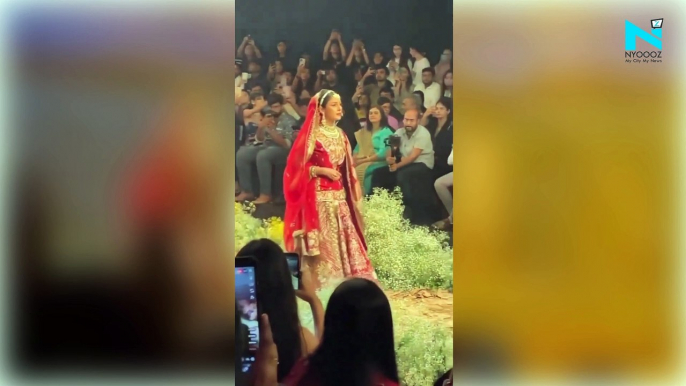 Shehnaaz Gill turns into a beautiful bride as she makes her ramp debut, watch