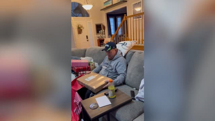 Man Surprised With Chopping Board Featuring Late Dad's Chili Recipe | Happily TV