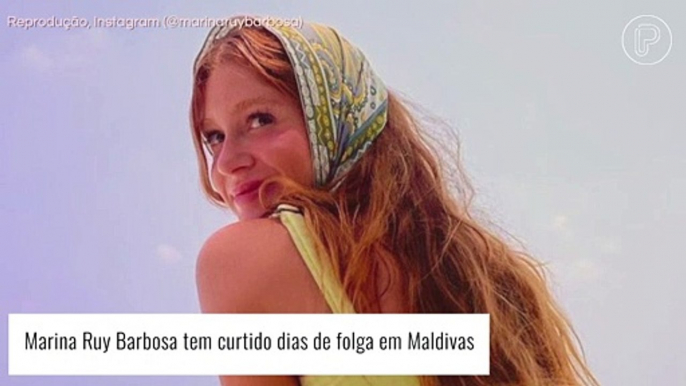 Marina Ruy Barbosa exibe bumbum de biquíni e detalhe no corpo da atriz surpreende famosa