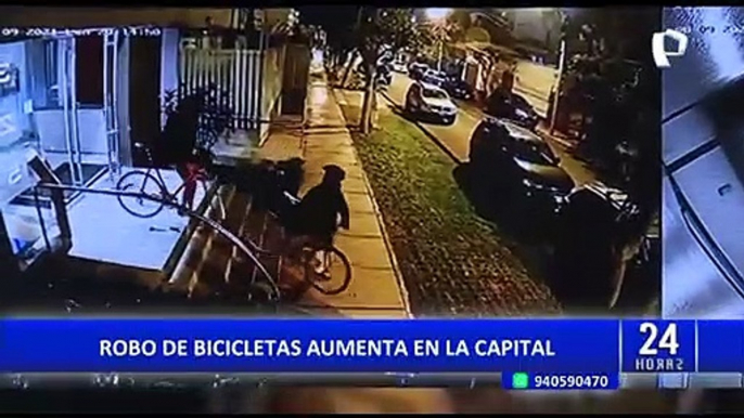 Cámara de seguridad capta robo de bicicletas en condominio Santa Catalina