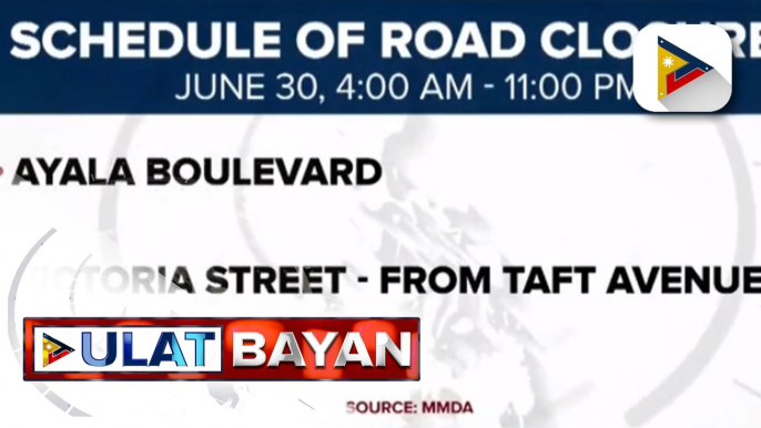 Ilan pang kalsada sa Maynila, isasara sa araw ng inagurasyon ni President-elect Ferdinand Marcos Jr.
