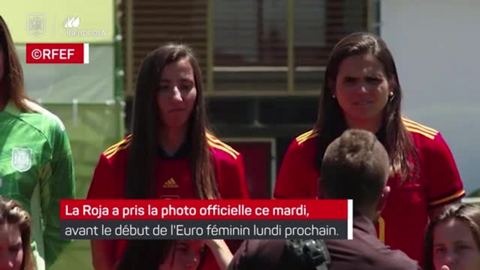 Espagne - Les joueuses de la Roja prennent la pose avant le début du tournoi