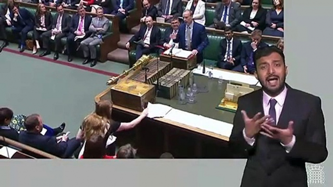 Watch the moment Dominic Raab winks at Angela Rayner during PMQs
