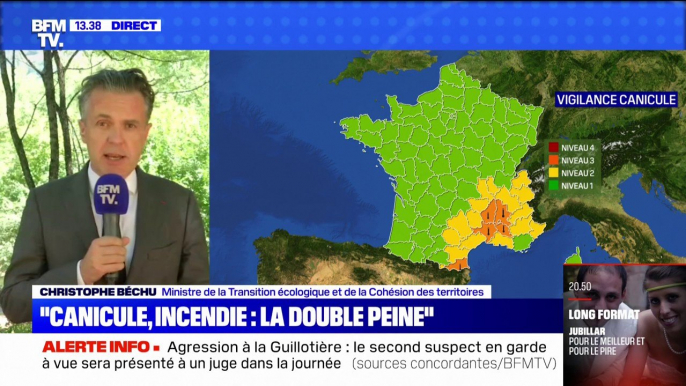 Christophe Béchu: "Le mois de juillet a été le mois de juillet le plus sec depuis 1959"