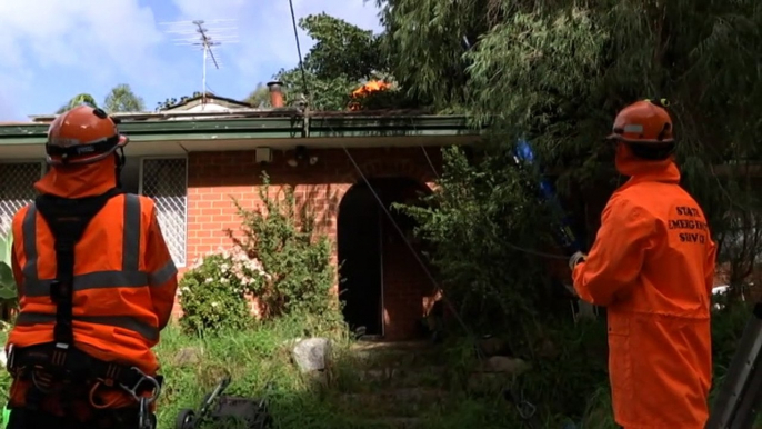 Western Australia's south is in the middle of a unique severe weather system as three cold fronts hit, one after the other, bringing powerful winds and heavy rain