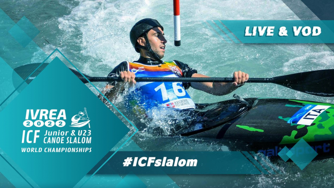 2022 ICF Canoe Slalom Junior & U23 World Championships Ivrea Italy / Kayak U23 Semis & Finals