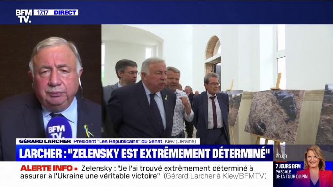 Gérard Larcher: "La Russie devra répondre de ses crimes contre des innocents"