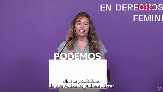 VÍDEO | María Teresa Pérez (Unidas Podemos): "En España ha habido una alianza antidemocrática para destruir a Podemos"