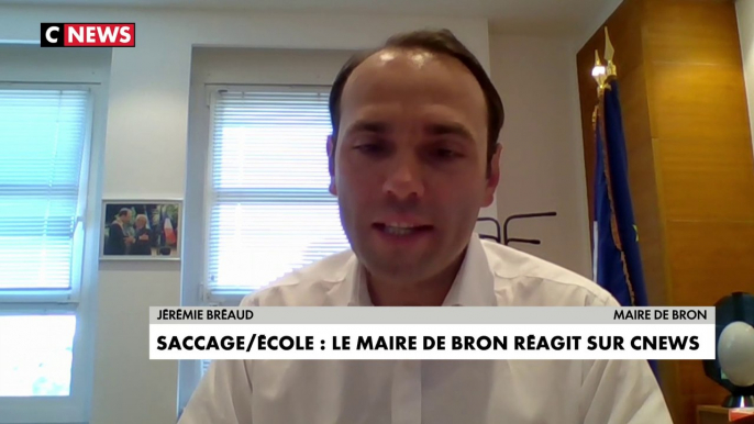 Saccage dans une école : le maire de Bron réagit sur CNEWS