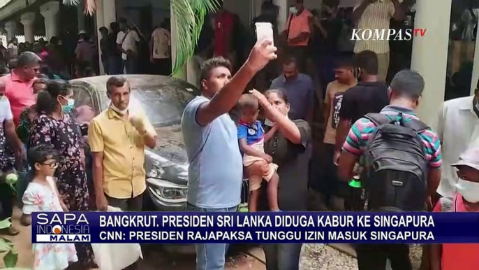 Bangkrut, Presiden Sri Lanka Diduga Kabur ke Singapura!