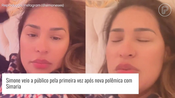 Simone expõe noite mal-dormida após nova polêmica com Simaria