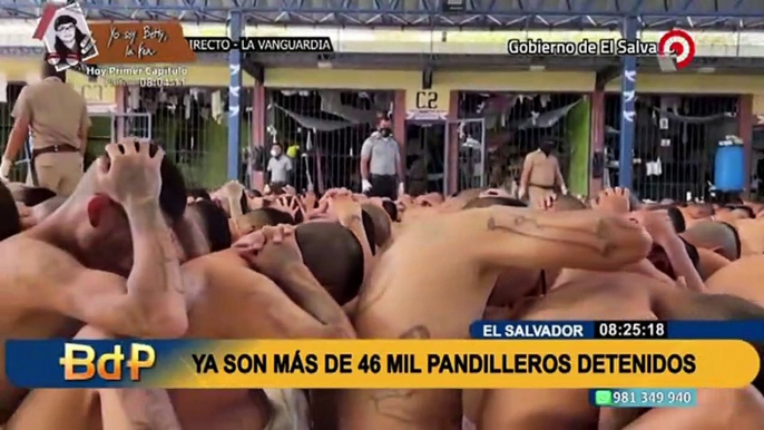 El Salvador: Ya son más de 46 mil pandilleros detenidos en 110 días