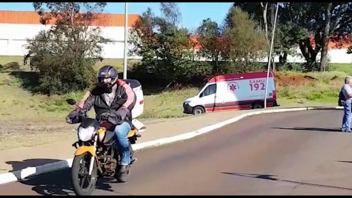 Vítima de Céu Azul é encaminhada de helicóptero a Cascavel, porém segue na ambulância aguardando vaga no HUOP