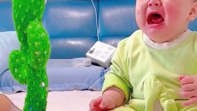 Funny Baby crying Funny Cactus Video Tiktokbaby Funniest Baby