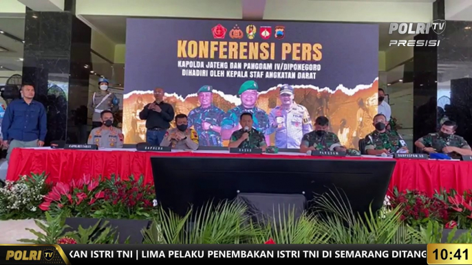 PRESISI UPDATE : Konferensi Pers Ungkap Tuntas Kasus Penembakan Istri Anggota Tni Di Banyumanik