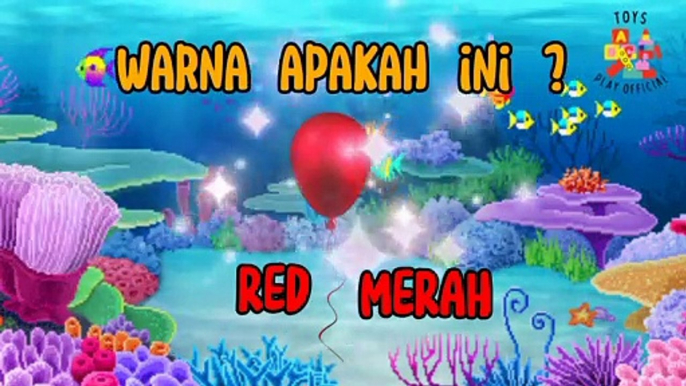 Animasi balon warna warni belajar mengenal warna dengan balon lucu unik asik | Animated colorful balloons, learn to recognize colors with cute, unique balloons