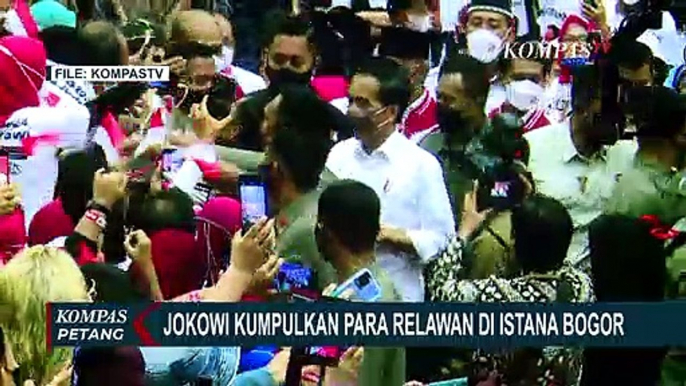 Pesan Jokowi untuk Para Relawannya saat Bertemu di Istana Bogor