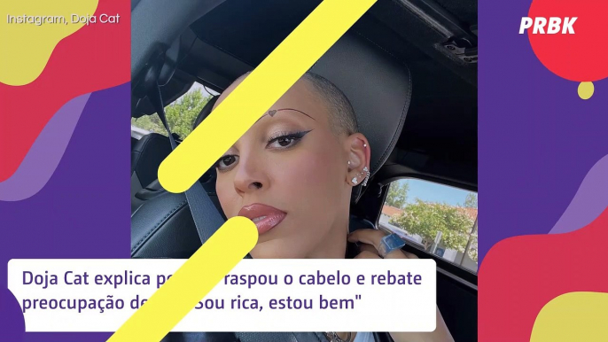 Doja Cat explica por que raspou cabelo e rebate críticas: "Sou rica, estou bem"