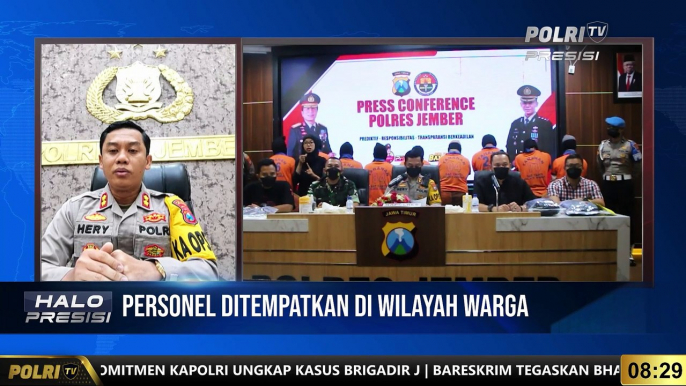 Live Dialog Kapolres Jember AKBP Herry Purnomo Terkait Teror Kerusuhan Jember