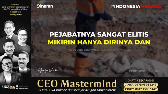 CHANNEL BOSSMAN KENA TEGURAN LAGI, VIDEO DIHAPUS !!! INI SERUAN PADA PARA NEWMIND!! - Mardigu Wowiek