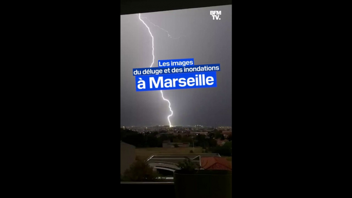 Orages: les images impressionnantes du déluge et des inondations à Marseille