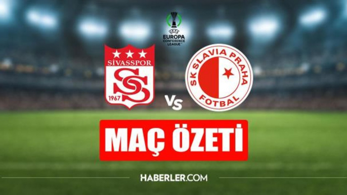 Sivasspor - Slavia Prag maç özeti! Sivasspor - Slavia Prag  maç özeti izle (VİDEO)