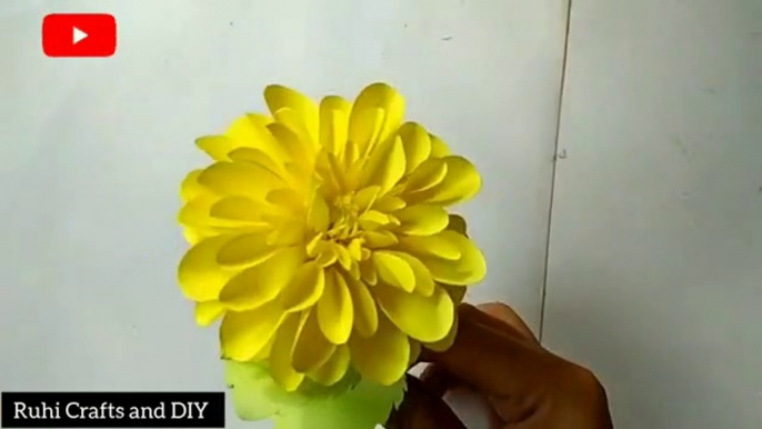 Amazing paper craft flower making/paper crafts/home decor/paper flower/origami crafts/diy crafts