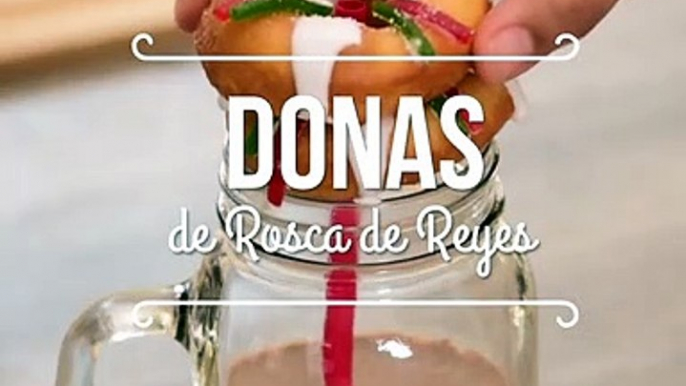 Receta de Donas azucaradas de rosca de Reyes | Donas caseras | Cocina Vital