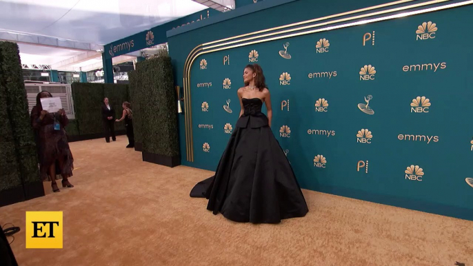 Emmys 2022_ Zendaya STUNS In Black Ball Gown & Diamonds