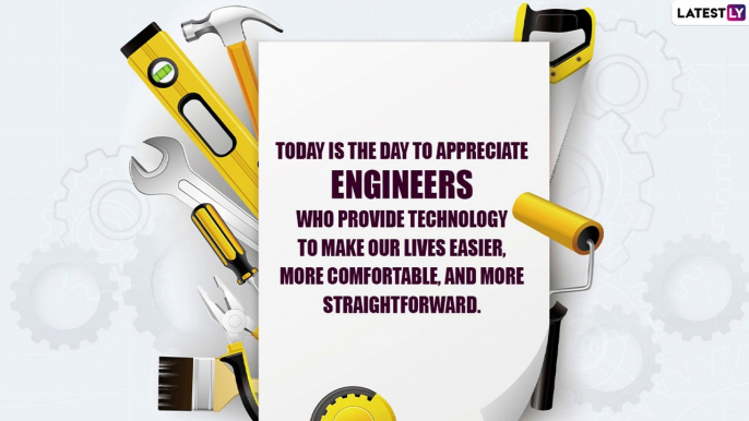 Happy Engineer’s Day 2022 Greetings: Images, Quotes and Messages To Share on This Day for Engineers