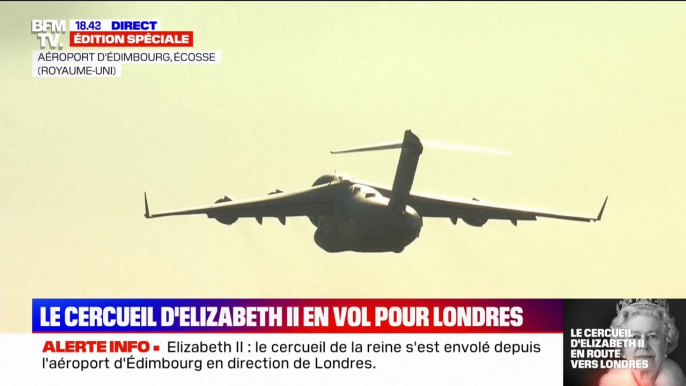 L'avion transportant le cercueil de la reine Elizabeth II s'envole pour Londres, où les Britanniques l'attendent pour un ultime adieu