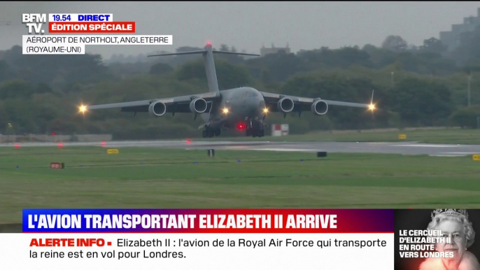 L’avion transportant le cercueil de la reine Elizabeth II a atterri à Londres