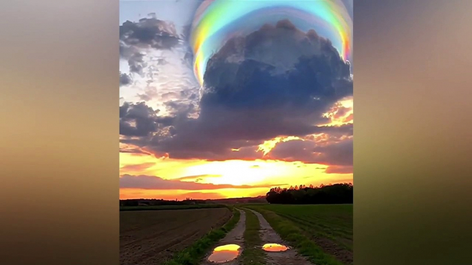 Ce nuage arc-en-ciel est incroyable