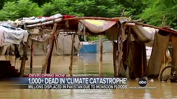 Les inondations provoquées par les pluies de mousson débutées en juin ont fait au moins 1.061 morts au Pakistan, selon le dernier bilan publié par l’Autorité nationale de gestion des catastrophes - VIDEO