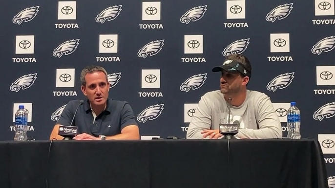 Howie Roseman, Nick Sirianni on Jalen Reagor