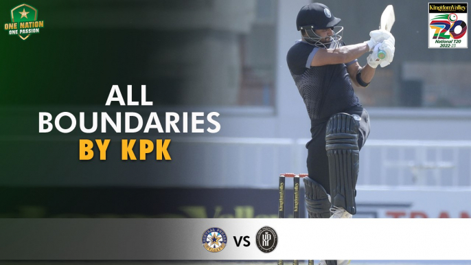 All Boundaries By Khyber Pakhtunkhwa | Central Punjab vs Khyber Pakhtunkhwa | Match 4 | National T20 2022 | PCB | MS2T