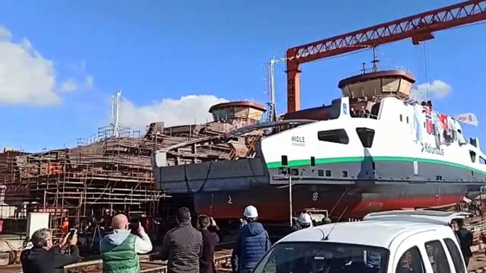 Norway Ship Launched at Shipyard Live