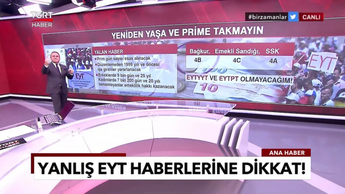 EYT'de Formül Haberlerine Dikkat! EYT ile İlgili Yalan Haberler Nasıl Uçtu? - TGRT Ana Haber