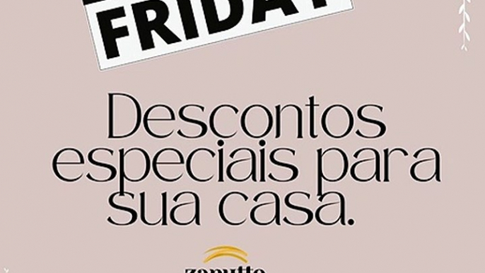 Black Friday da Zanutto Móveis oferece peças com até 50% de desconto