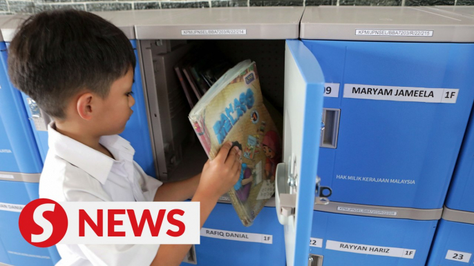 School lockers for Year One, Year Two pupils to be installed by October end, says Radzi