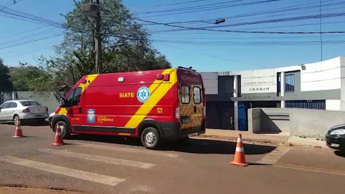 Após cair no colégio, criança sofre corte contuso na cabeça no Bairro Interlagos