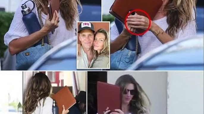 Downcast Gisele Bündchen enters Miami building - which is home to attorney offices - WITHOUT her wedding ring as marriage to Tom Brady hits the skids