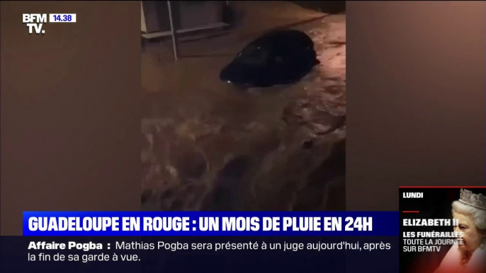 Tempête Fiona: la Guadeloupe sous les eaux avec l'équivalent d'un mois de pluie en 24h