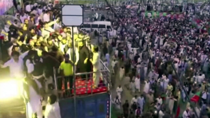 Imran Khan; Surrounded by the people of Charsadda | Massive Jalsa Of Imran Khan In Charsadda | IK